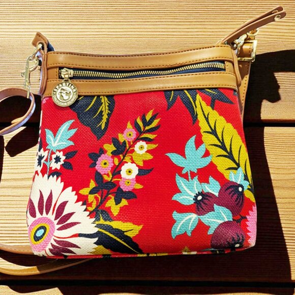 SOLD! Spartina Tropical Floral Mermaid Bag - Crossbody - Picture 2 of 6
